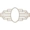 Ekena Millwork Elizabeth Wood Fretwork Pierced Ceiling Medallion, Hickory, 22"W x 11"H x 6"IW x 10 3/8"IH x 1/4"T CMWP22X11X0250EBHI - alternate 2